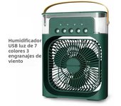 Portable Fan Air Conditioners USB Electric Fan LED Night Light Water Mist Fun 3 In 1 Air Humidifie For Home