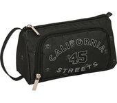 SAFTA -  PORTATODO CON BOLSILLO DESPLEGABLE LLENO SAFTA "CALIFORNIA" - Estuche con 32 Piezas Kit Completo - Estuche con Cremallera y Gran Compartimiento - Estuche Diseño Único y Licencia Oficial By SAFTA "CALIFORNIA"