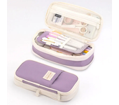 Kawaii Pencil Case Large Capacity School Supplies Pencil Boxes for girls Cute Korean Stationery Organizer bags 3 compartments