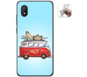 Tumundosmartphone Funda Gel Tpu para Alcatel 1B 2020 diseño Furgoneta Dibujos
