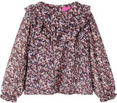 Camisa Infantil de manga large dark pink 140