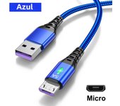 5A Micro USB Fast Charging Cable for Android Mobile Phone Quick Charger Data Cable Aluminum Alloy Nylon Braided Wire 0.3/1/2/3M