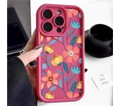 Ins Style Colorful Flowers Silicone Phone Case For iPhone 16 Pro Max 15 Pro 14 13 12 11 Mini Senior Fashionable Y2K Phone Cases