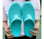 Summer Couple Breathable Half Slippers Men Outdoor Baotou Hole Sandals Beach Flip-flops Men's Casual Flip-flops Platform Sandals