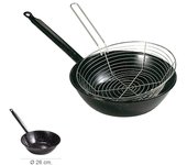 Sartén de Esmalte Ideal con Cestillo Desmontable 26 Cm