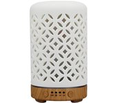 Aroma Diffuser Ceramic Copper Coin Desktop Ultrasonic Perfume Diffuser Air Humidifier Smart Home Appliances with LED Night Light