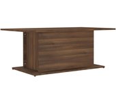 vidaXL Mesa de centro madera de ingeniería 102x55,5x40 cm Blanco, Negro, Roble Sonoma Mesita de Salón o Comedor o Auxiliar Mesa de Café Meuble Salón