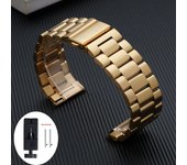 Stainless Steel watchband For Samsung Galaxy Watch3/4/5pro 45mm 40mm 44mm 46mm Bracelet For Amazfit Pace Stratos 3 2 2S GTR 47MM