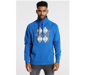 SIX VALVES - Sudadera Cuello Cruzado Grafica Royal
