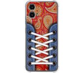 Tumundosmartphone Funda Silicona Antigolpes para Motorola Moto G34 5G diseño Zapatillas 10 Dibujos