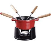 Mini fondue set Staub - 10 cm, Red