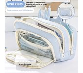 Cute Multi Layer Pencil Case Pouch, Large Capacity Pen Case Bag,Durable Stationery Storage Bag For Students, School&Office