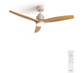 CREATE -  Ventilador de techo 40W silencioso , Con Luz, Color de motor Blanco, Ø112cm o Ø152cm  - WIND STYLANCE