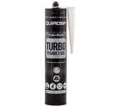 Adhesivo elastico quiadsa blanco 290ml fija+plus turbo 3seg. especial madera