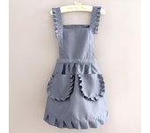 1Pcs Cute Korean Style Apron Female Nail Shop Kitchen Coffee Overalls Home Cooking Cleaning Sleeveless Apron