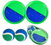 Juego de pelotas de velcro para niños, juego de 2 raquetas, 2 pelotas y 1 bolsa de almacenamiento, juguete de playa, pelota de velcro, impermeable, juegos de jardín al aire libre, juguetes