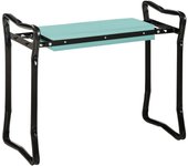 Outsunny Taburete Reclinatorio de Jardín Portátil y Plegable Banco de Rodillas Asiento de Jardín Kneeler Carga 150kg con Almohadilla de Espuma EVA para Proteger Las Rodillas y la Ropa de Manchas