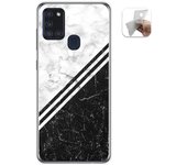 Tumundosmartphone Funda Gel Tpu para Samsung Galaxy A21s diseño Mármol 01 Dibujos