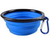350/1000ml Large Collapsible Dog Pet Folding Silicone Bowl Outdoor Travel Portable Puppy Food Container Feeder Dish Bowl