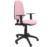 Silla de Oficina Ergonómica Piqueras Y Crespo con Brazos Regulables y Ruedas de Parqué