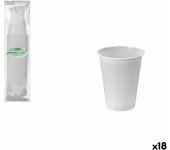 Set de Vasos Algon Blanco 220 ml 50 Piezas (18 Unidades)