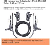XOD H800/H880 Electric Scooter Hydraulic Disc Brake for KUKirin G2 MAX G2 Master  Multiple Models Electric Scooter Brake