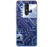 Tumundosmartphone Funda Gel Tpu para Alcatel 3 2019 diseño Circuito Dibujos