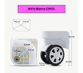 W316 Suitcases Travel Luggage Business Box Trolley Pulleys Accessories Hard Shell Suitcase Practical Replacement Casters Parts