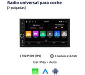 Navifly 2 Din Left with button 7 inch 8227 Universal Car Radio Android Autoradio Multimedia Player wireless carplay Android AUTO