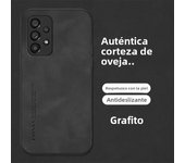 Luxury Sheepskin Leather Case for Samsung Galaxy A55 A35 A25 A15 A54 A34 A24 A14 A73 A53 A33 A23 A72 A52 32 M55 4G 5G Back Cover