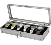 Hot Sell Promotion High-Grade Aluminum Glass Display Watch Box for Men Gifts Luxury Watch Storage Case