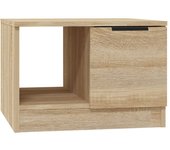 vidaXL Mesa de centro madera de ingeniería 50x50x36 cm Blanco, Negro, Roble Sonoma Mesita de Salón o Comedor o Auxiliar Mesa de Café Meuble Salón