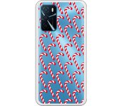 Funda original compatible con Oppo A16 - Bastoncitos Navidenos Cl