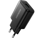 Ugreen 70273 cargador de dispositivo móvil Smartphone Negro USB Carga rápida Interior