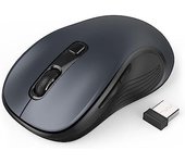 Ratón Inalámbrico Logitech, 1000 dpi, Ambidiestro, Compatible PC Mac Portátil (Negro)