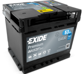 Batería de coche Exide EA530 Premium. 12V - 53Ah/540A (EN) Caja L1