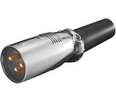Conector canon-XLR macho aéreo de 3 pines