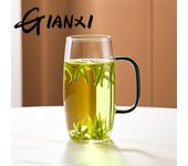 GIANXI Glass Tea Cup With Handle Anti-Scalding Glass Teacup Can Be Electric Clay Oven Heating Glasses Office Personal Cup