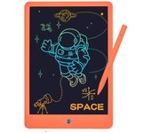 Tableta de escritura LCD de 10 pulgadas, tablero de dibujo colorido, tablero de escritura reutilizable borrable, educativo para niños de Navidad (naranja, 10 pulgadas)