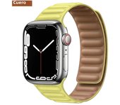 Leather Link for Apple Watch Band 45mm 41mm 40mm 44mm 49mm Original Magnetic Loop Bracelet IWatch Series 8 Ultra 3 SE 6 7 Strap