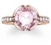 Anillo Mujer Thomas Sabo TR2037-633-9 Plata Oro Rosa