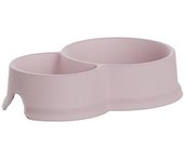 Comedero Doble PLASTIKEN de Capd 0,3 y 0,65L Color Rosa 20144 ROS