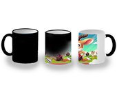 MERCHANDMANIA TAZA MÁGICA gacela deportista profesion juegos olimpicos magic mug