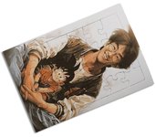 MERCHANDMANIA PUZZLE DE TAMAÑO APROX. A4 DE 24 PIEZAS akira toriyama mangaka padre goku chico serie rompecabezas puzle para adulto