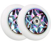 2 Pcs Scooter Accessories Mm Scooter Wheels Pu Wheels Thick Stunt Car Wheels With I