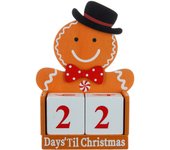Calendar de Adviento Colgante de Madera Granja de Madera Decoración de comparación de Navidad Letreros de Cuenta regresiva de Navidad Suministros para fiesta navideñas para Mujeres y humres