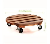 Plant Cart with Wheels, Heavy-duty Plant Rack, Round with Metal Lockable Wheels, Suitable for Outdoor/indoor Use