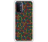Funda compatible con Oppo A54 5G / A74 5G - Patron Comecocos Fondo Negro