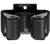 Colgador para escobas adhesivo Negro mate 2055-3 INOFIX