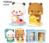 Hot Cute Bubu Dudu Panda Bear Figure Cartoon Exciting Bear Miniatures Collectible Animal Toy Doll Ornament Home Derocation